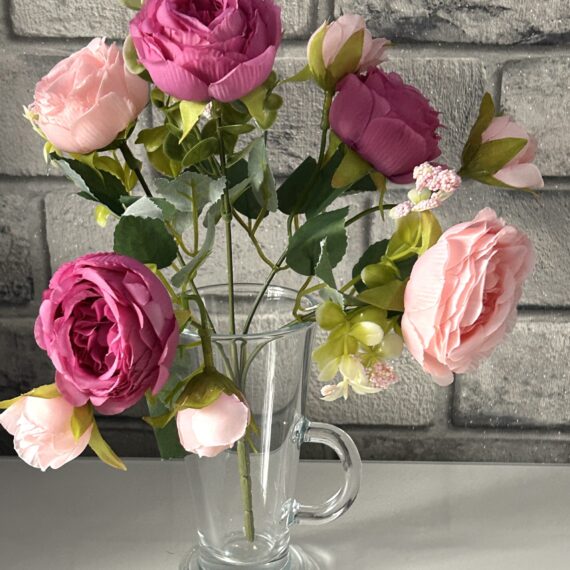 Pink Peony Artificial Flowers