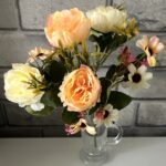 Light Orange & Beige Artificial Flowers