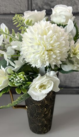 Artificial Flower Bouquet White