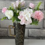 Artificial Flowers Bouquet Light Pink & White