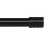 WL.Rocaille Black Curtain Pole Extendable Curtain Pole 16/19mm Diameter 160-300cm New